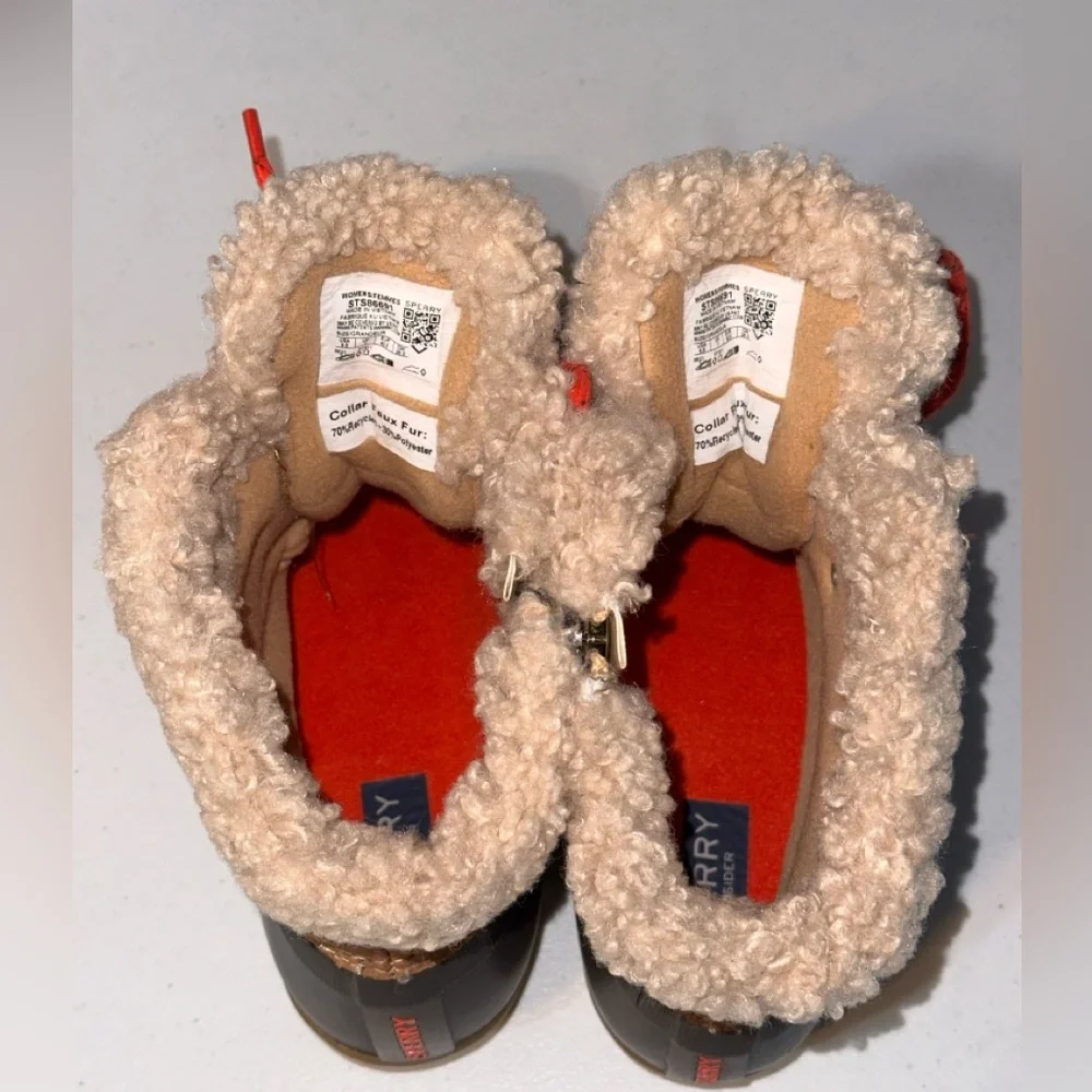 NWT. Sperry Women's Saltwater Alpine Snow Boot, Tan, Size 9.5 - Picture 4 of 12
